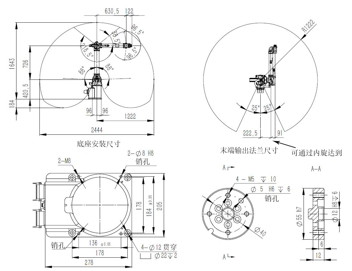 工業機器人參數圖