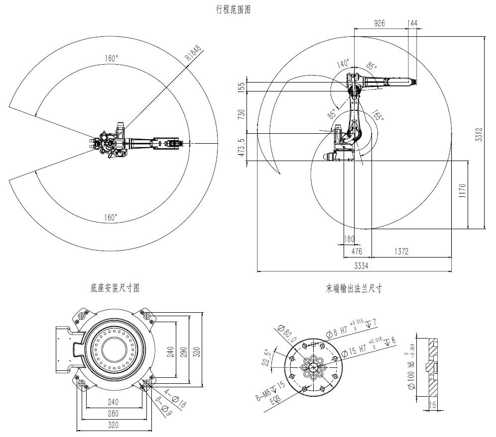 工業機器人參數圖