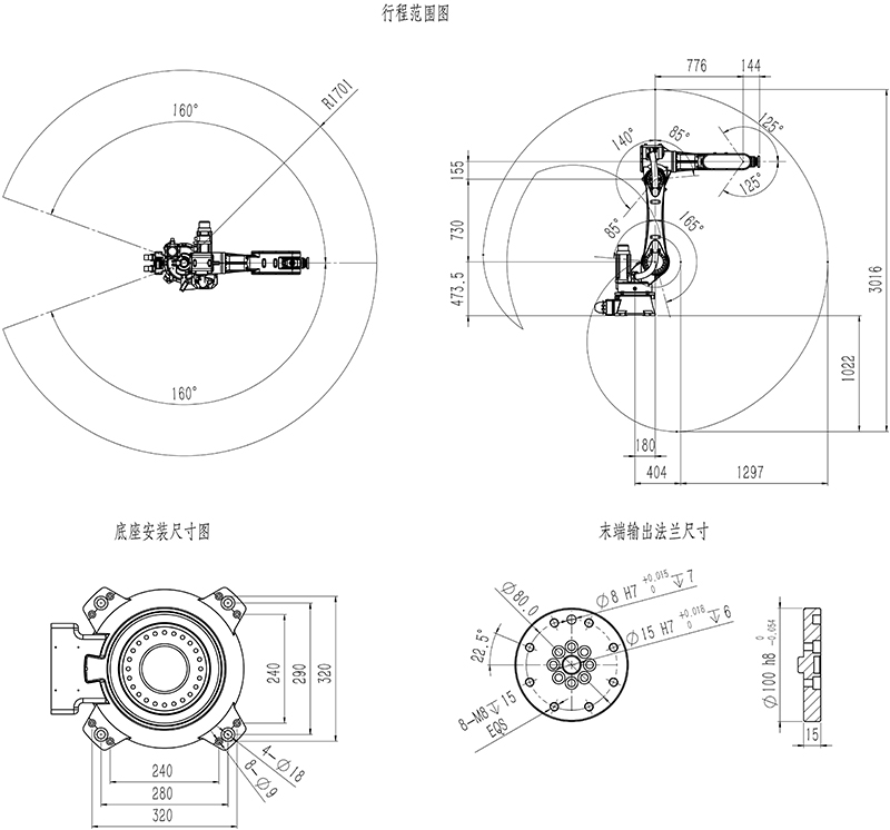 工業機器人參數圖