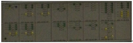 城市軌道交通列車電氣回路系統(tǒng)教學平臺 測試點面板